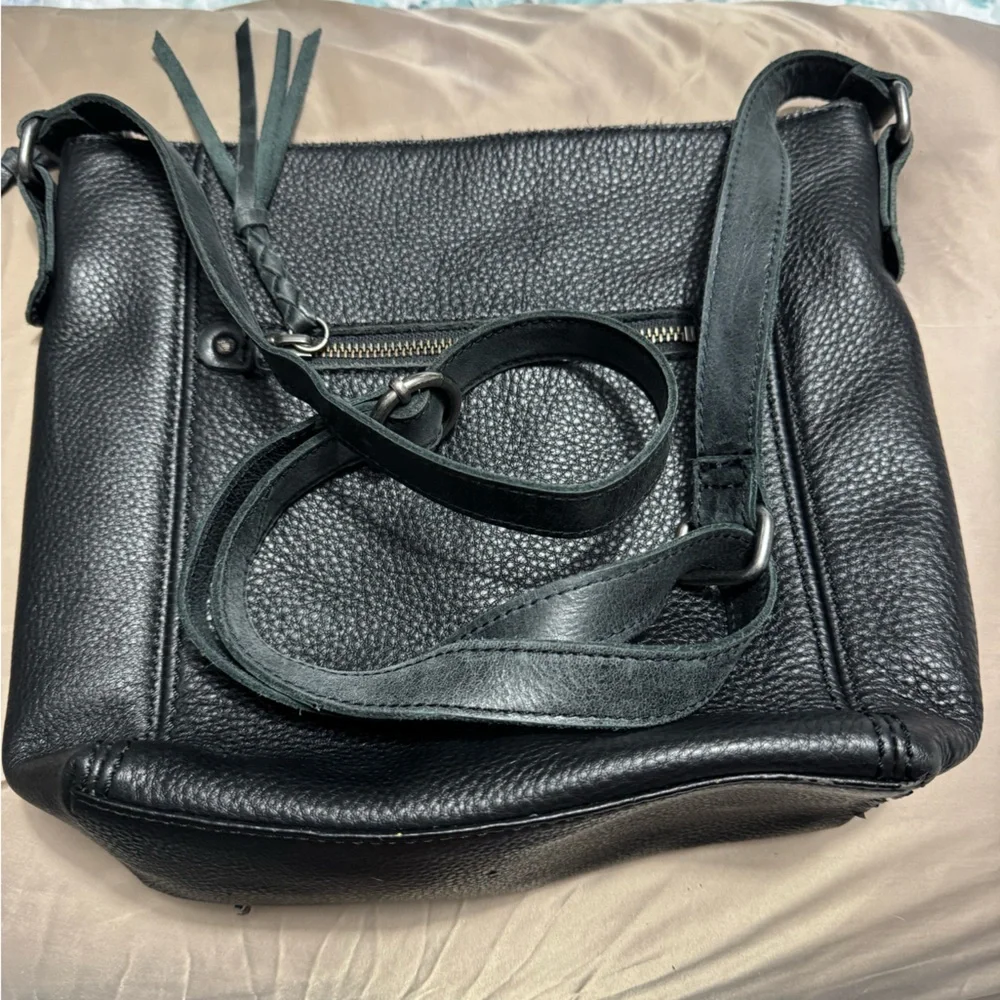 The Sak black leather bag